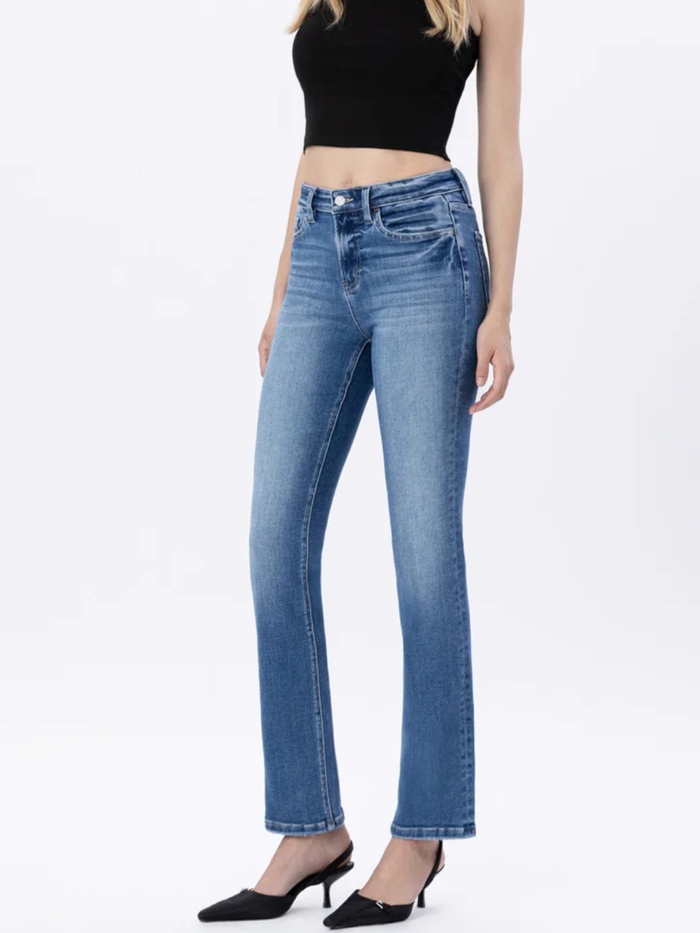 Vervet Luxuries jeans high rise slim straight jeans T6201 size 31 - Picture 4 of 11